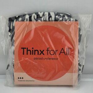 Thinx for All Period Underwear Womens Size L Wildcat Brief Moderate Absorbency